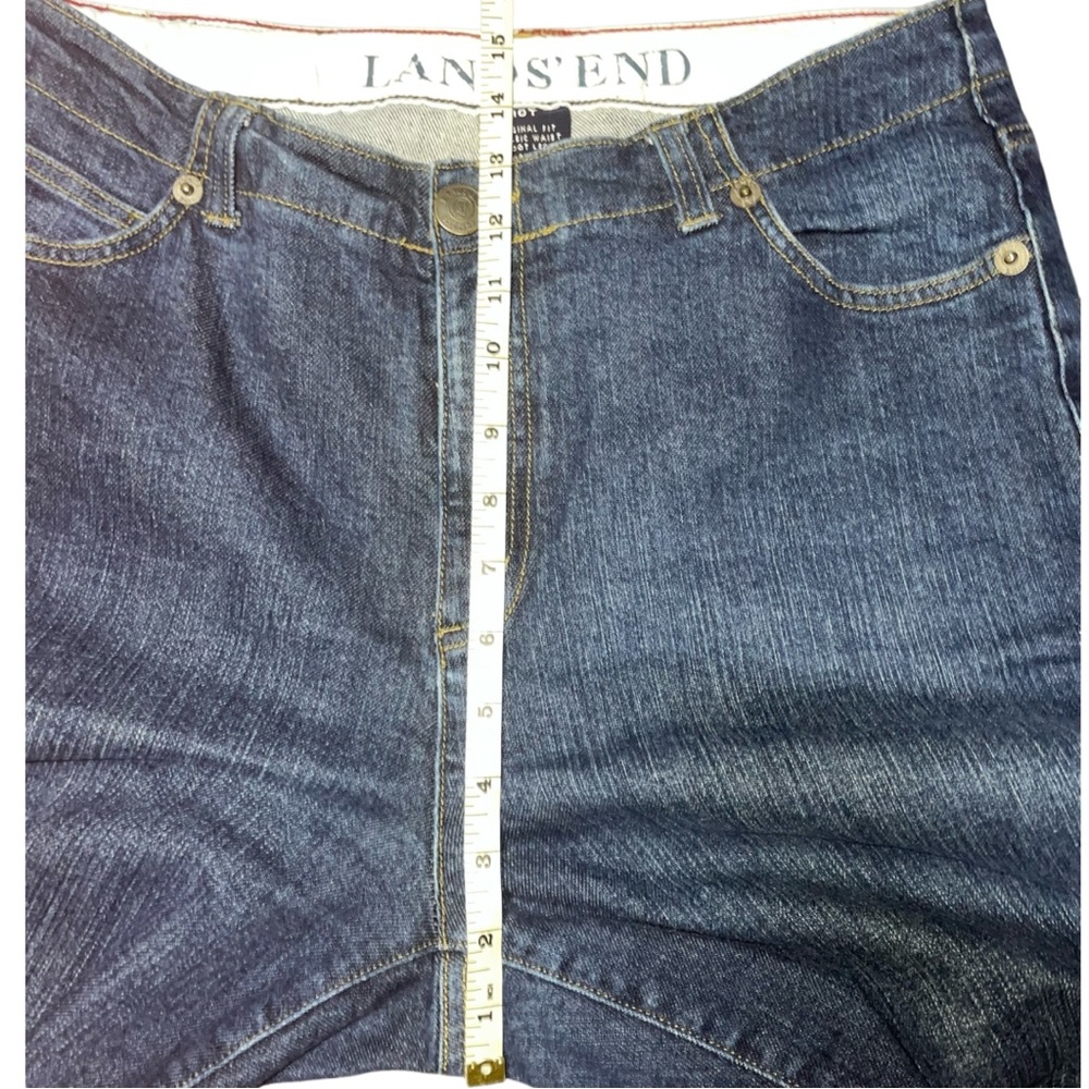 Lands’ End Original Fit Classic Waist Boot Cut Jeans - Picture 8 of 10